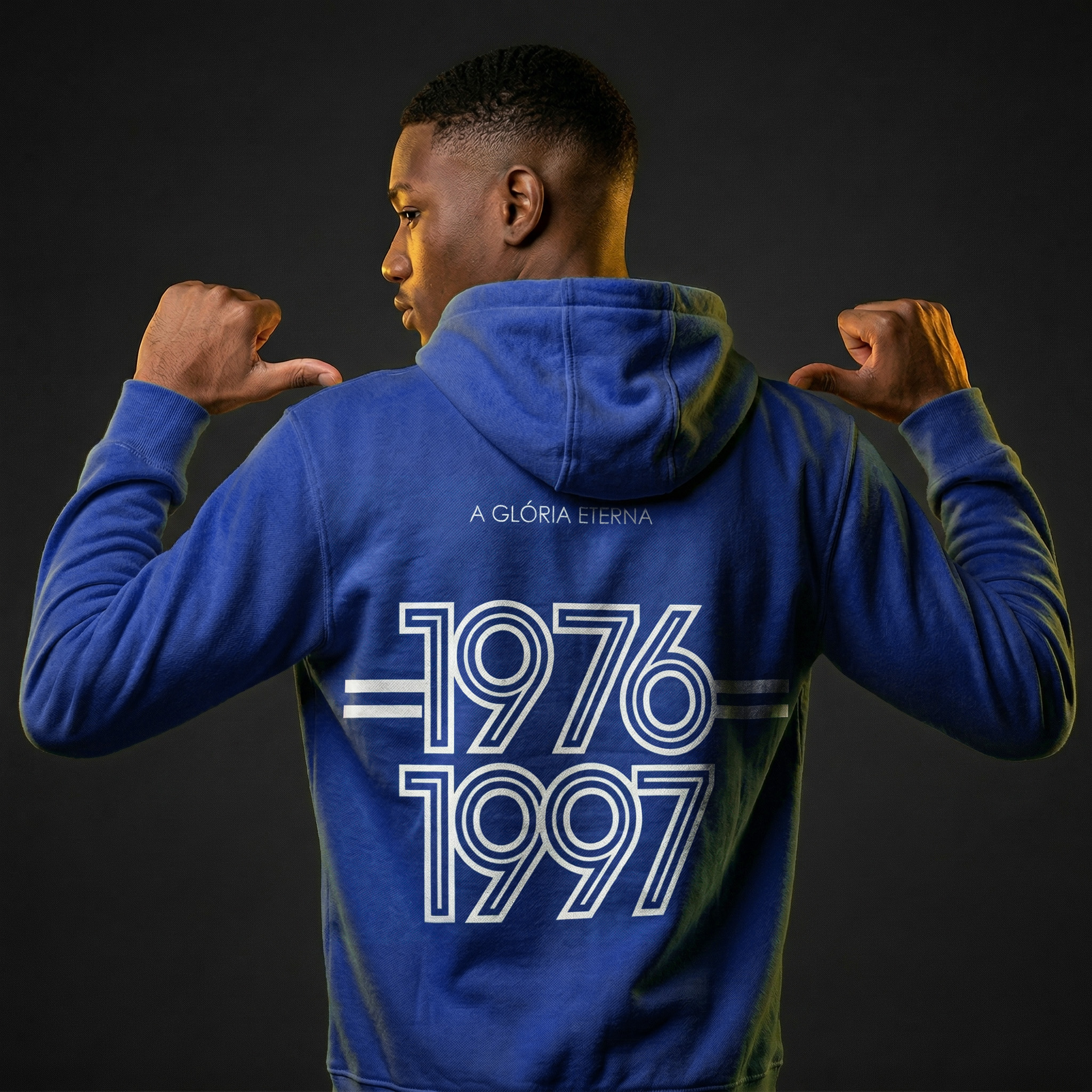 Moletom Azul Bicampeão